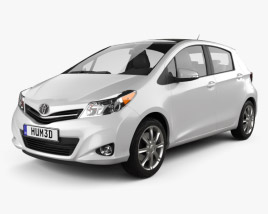Toyota Yaris (Vitz) 5door 2014 3D model