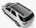 Toyota Fortuner 2014 Modello 3D vista dall'alto