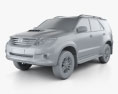 Toyota Fortuner 2014 3D 모델  clay render