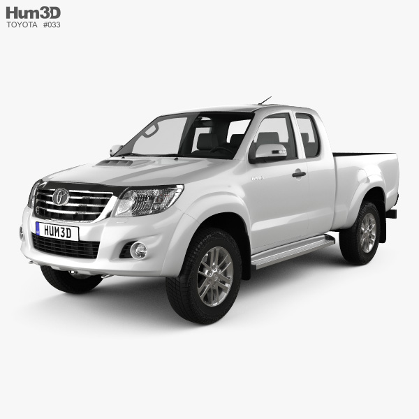Toyota Hilux Extra Cab 2015 3D модель