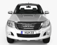 Toyota Hilux Extra Cab 2015 3d model front view