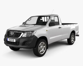 Toyota Hilux Regular Cab 2015 Modelo 3D