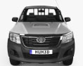 Toyota Hilux Regular Cab 2015 Modello 3D vista frontale