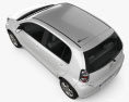 Toyota Passo 2015 3D-Modell Draufsicht