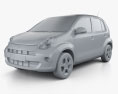 Toyota Passo 2015 3D-Modell clay render