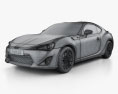 Toyota GT 86 2015 3D-Modell wire render
