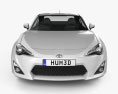 Toyota GT 86 2015 3D 모델  front view