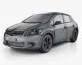 Toyota Auris 2015 3d model wire render