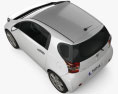 Toyota IQ 2012 3d model top view