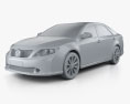 Toyota Camry EU (Aurion) 2014 3d model clay render