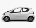 Toyota Aygo 5门 2013 3D模型 侧视图