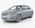 Toyota Yaris Sedán (Vios, Belta) 2011 Modelo 3D clay render