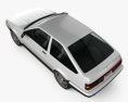 Toyota Sprinter Trueno AE86 3도어 1985 3D 모델  top view