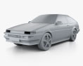 Toyota Sprinter Trueno AE86 трьохдверний 1985 3D модель clay render