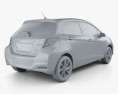 Toyota Yaris (Vitz) hybrid 2016 3d model