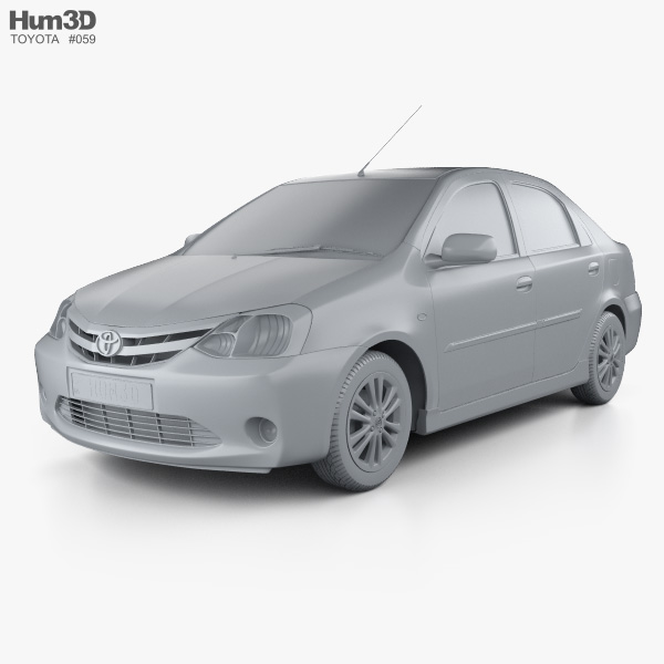 Toyota Etios 2014 3d Model - Vehicles On Hum3d