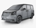 Toyota Noah (Voxy) 2012 3d model wire render
