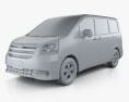 Toyota Noah (Voxy) 2012 3d model clay render