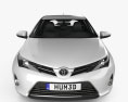 Toyota Auris hatchback 2016 3d model front view