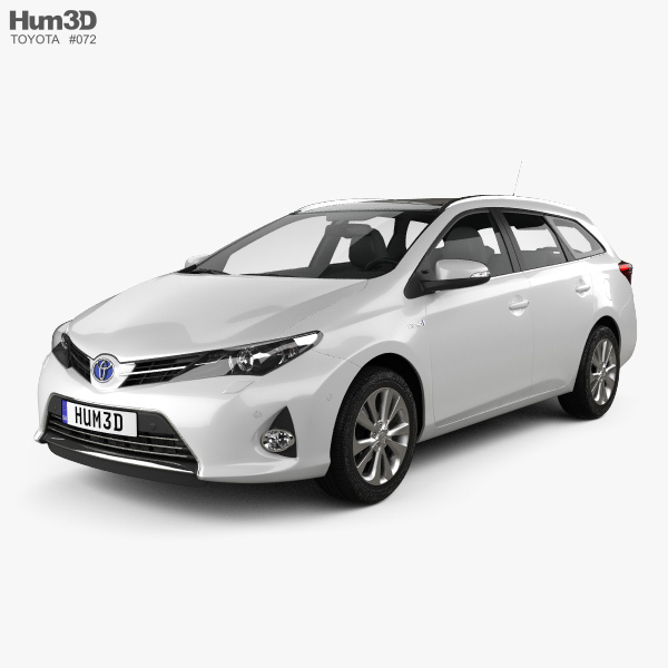 Toyota Auris Touring hybrid 2016 3D model
