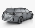 Toyota Auris Touring 하이브리드 2016 3D 모델 