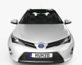 Toyota Auris Touring 하이브리드 2016 3D 모델  front view