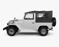 Toyota Land Cruiser (J40) Canvas Top 1979 3d model side view