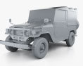 Toyota Land Cruiser (J40) Canvas Top 1979 Modelo 3D clay render