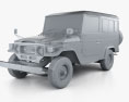 Toyota Land Cruiser (J40) Hard Top 1979 3D模型 clay render