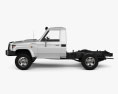 Toyota Land Cruiser (J70) Cab Chassis GXL 2013 3D 모델  side view
