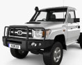 Toyota Land Cruiser (J70) Cab Chassis GXL 2013 Modelo 3D