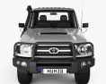 Toyota Land Cruiser (J70) Cab Chassis GXL 2013 3D 모델  front view