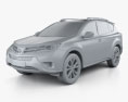 Toyota RAV4 2016 3d model clay render