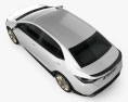 Toyota Corolla Furia 2016 3D-Modell Draufsicht