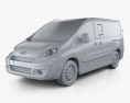 Toyota ProAce Combi L1H1 2014 Modello 3D clay render