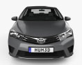 Toyota Corolla sedan 2016 3d model front view