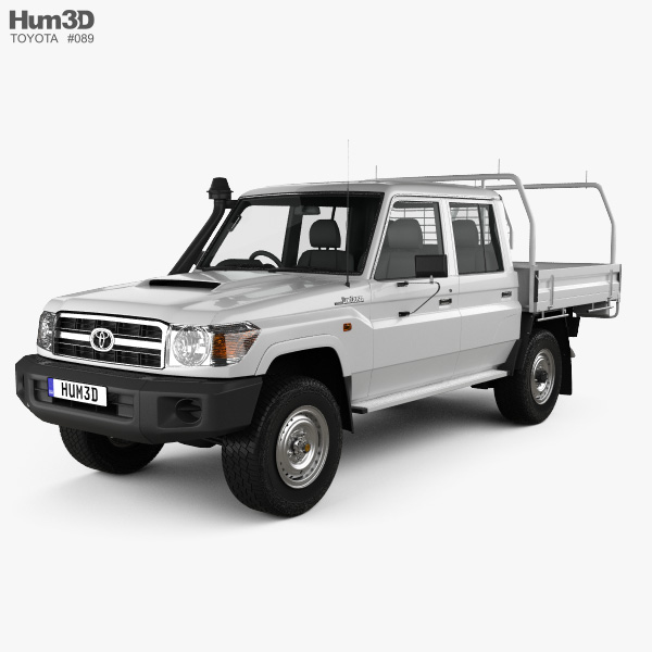 Toyota Land Cruiser (J70) Double Cab Pickup 2013 3D model