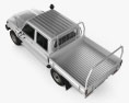 Toyota Land Cruiser (J70) Double Cab Pickup 2013 3d model top view