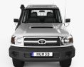 Toyota Land Cruiser (J70) Double Cab Pickup 2013 3D 모델  front view