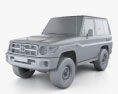 Toyota Land Cruiser (J71) 3-Türer 2013 3D-Modell clay render