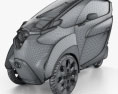 Toyota i-Road 2016 3d model wire render