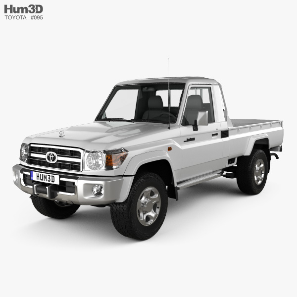 Toyota Land Cruiser (J79) Single Cab 2013 3D model
