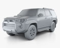 Toyota 4Runner 2016 3d model clay render