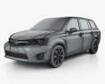 Toyota Corolla Fielder 2015 3Dモデル wire render