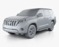 Toyota Land Cruiser Prado (J150) 5-door 2016 3d model clay render