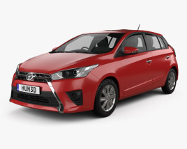 Toyota Yaris 5-door hatchback 2017 3D model