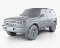 Toyota Land Cruiser (J80) 1997 3d model clay render