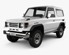 Toyota Land Cruiser (J70) 3-door 1999 3D model