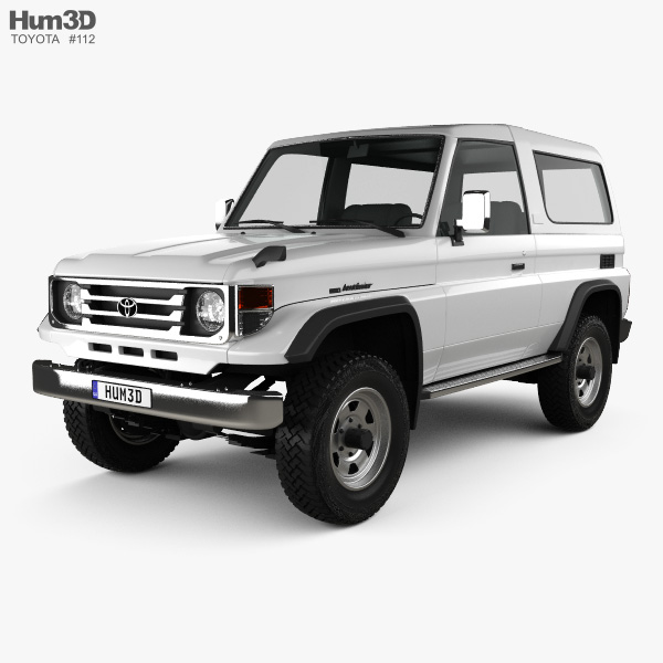 Toyota Land Cruiser (J70) 3-door 1999 3D model