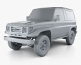 Toyota Land Cruiser (J70) 3ドア 1990 3Dモデル clay render